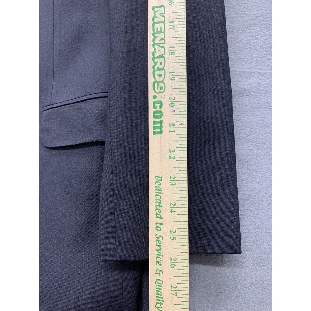 346 Brooks Brothers Sports Coat Blazer Mens Size 43 L Blue 2009 Two Button Front - Picture 7 of 16